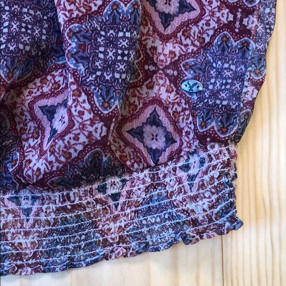 Boho Patterned Crop Top - Picture 5 of 5